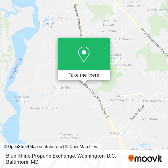 Blue Rhino Propane Exchange map