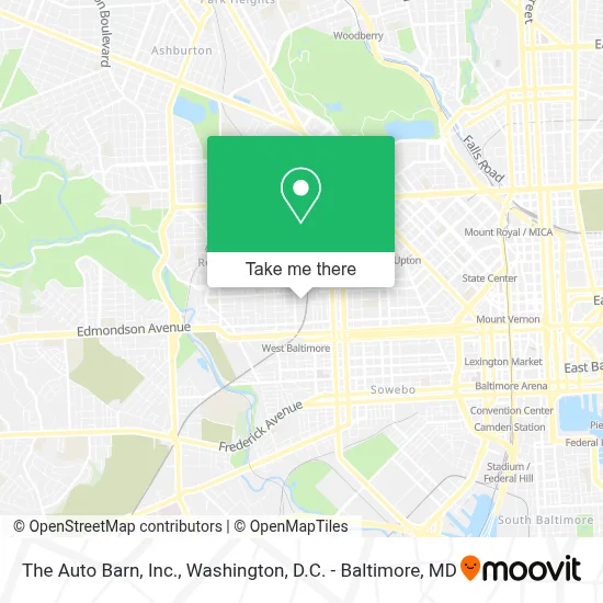The Auto Barn, Inc. map