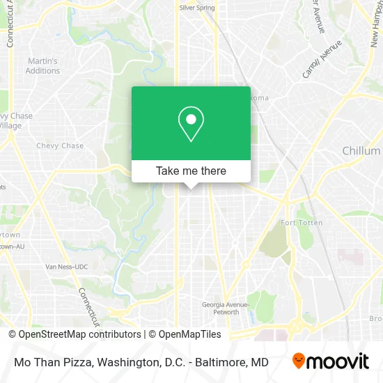 Mo Than Pizza map