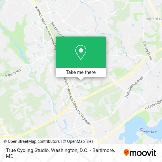 True Cycling Studio map