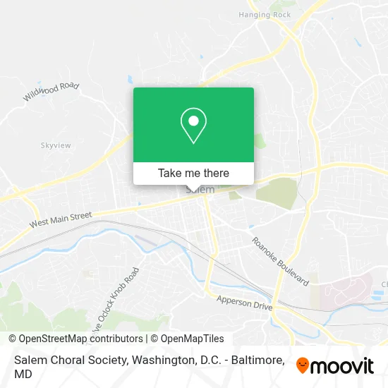 Salem Choral Society map