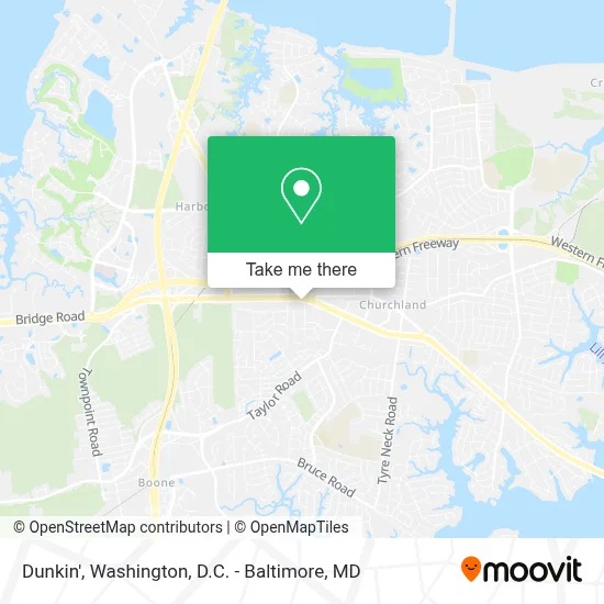 Dunkin' map