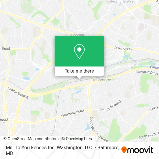 Mill To You Fences Inc map