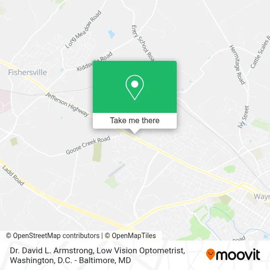 Dr. David L. Armstrong, Low Vision Optometrist map