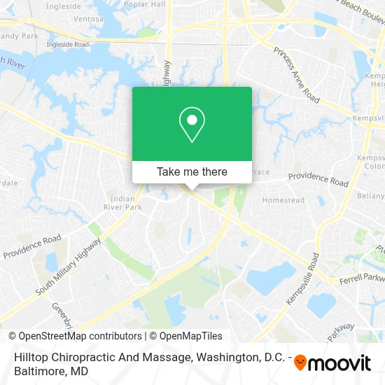 Hilltop Chiropractic And Massage map