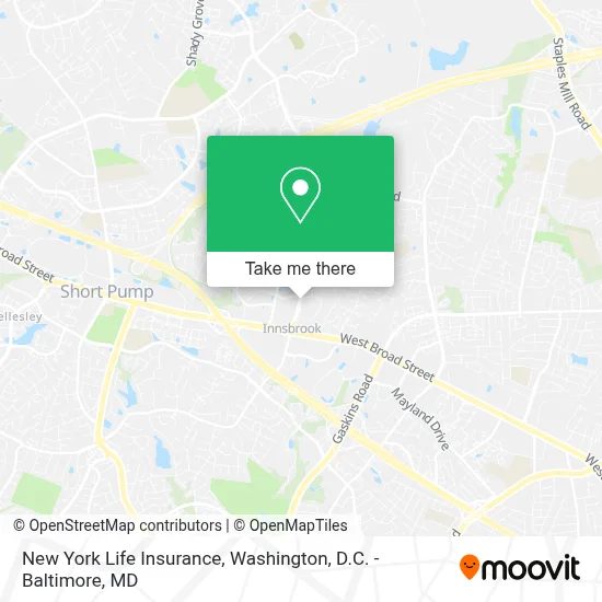 New York Life Insurance map