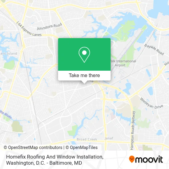 Homefix Roofing And Window Installation map