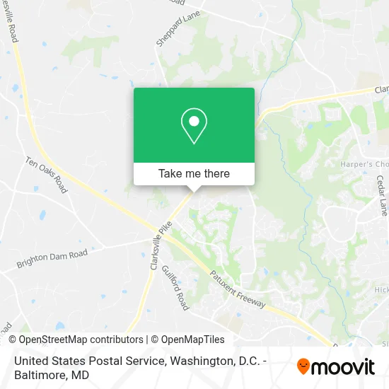 United States Postal Service map