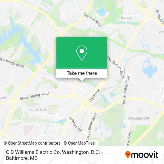 C D Williams Electric Co map