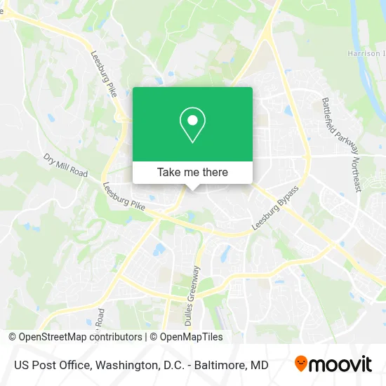 Us Post Office map
