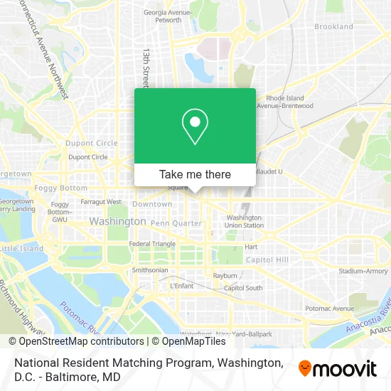 National Resident Matching Program map