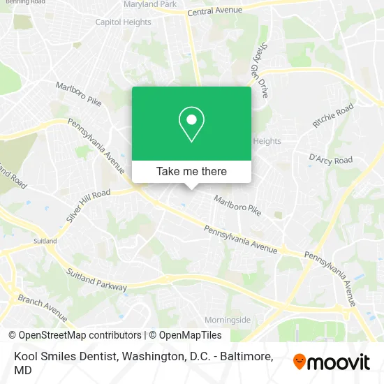 Kool Smiles Dentist map