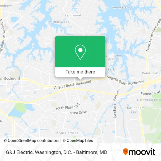 G&J Electric map