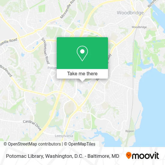 Potomac Library map