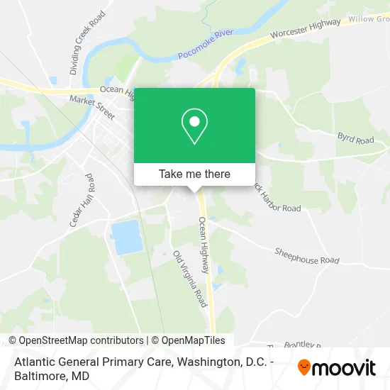 Atlantic General Primary Care map