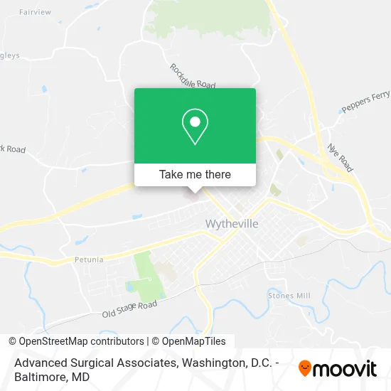 Advanced Surgical Associates map