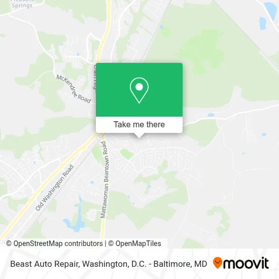 Beast Auto Repair map