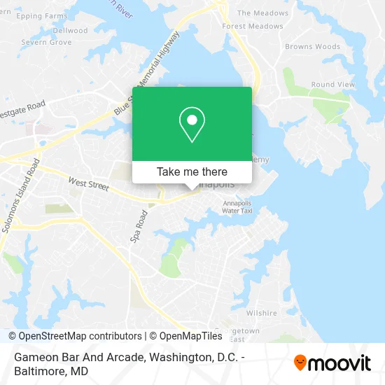 Gameon Bar And Arcade map