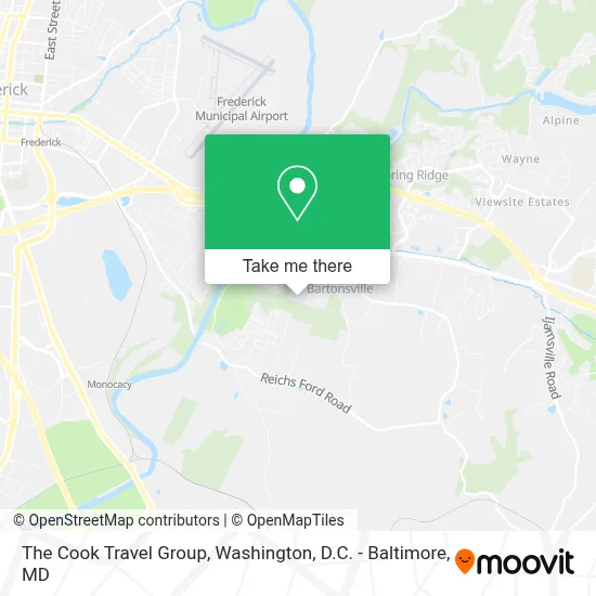 The Cook Travel Group map