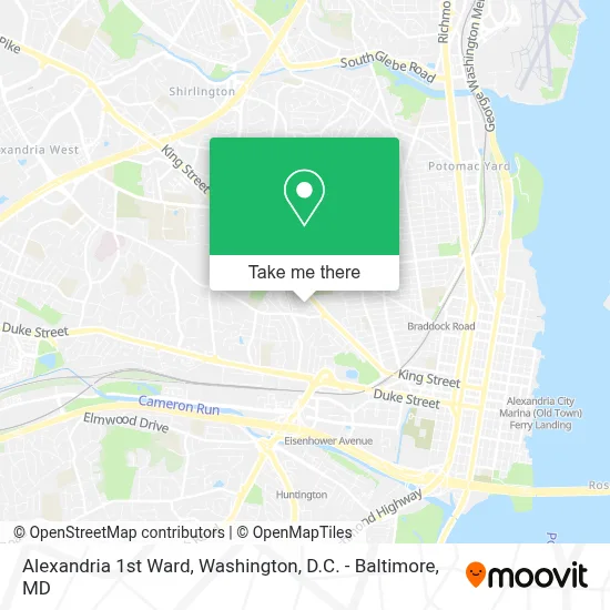 Alexandria 1st Ward map