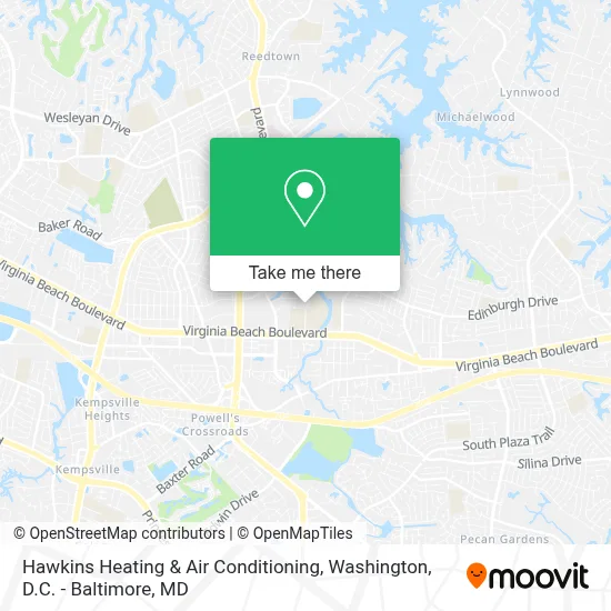 Hawkins Heating & Air Conditioning map