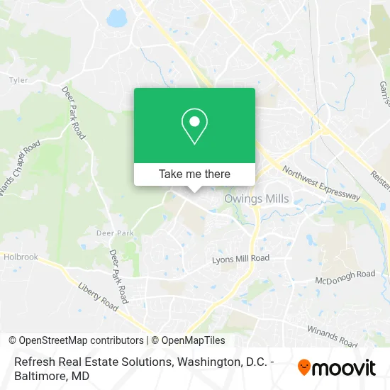 Refresh Real Estate Solutions map
