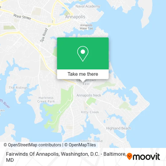 Fairwinds Of Annapolis map