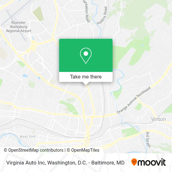 Virginia Auto Inc map