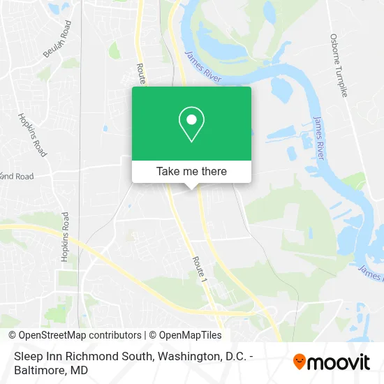 Sleep Inn Richmond South map