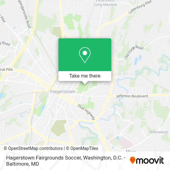 Hagerstown Fairgrounds Soccer map