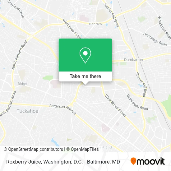 Roxberry Juice map
