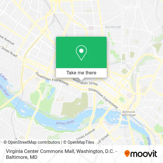 Virginia Center Commons Mall map