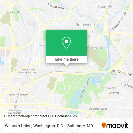 Western Union map