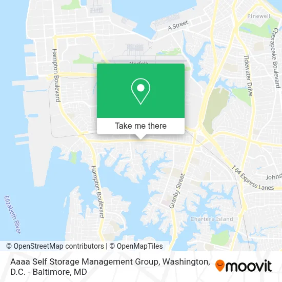Aaaa Self Storage Management Group map