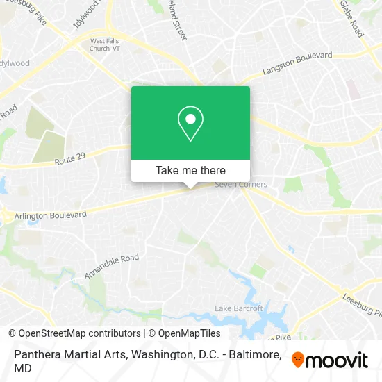 Panthera Martial Arts map