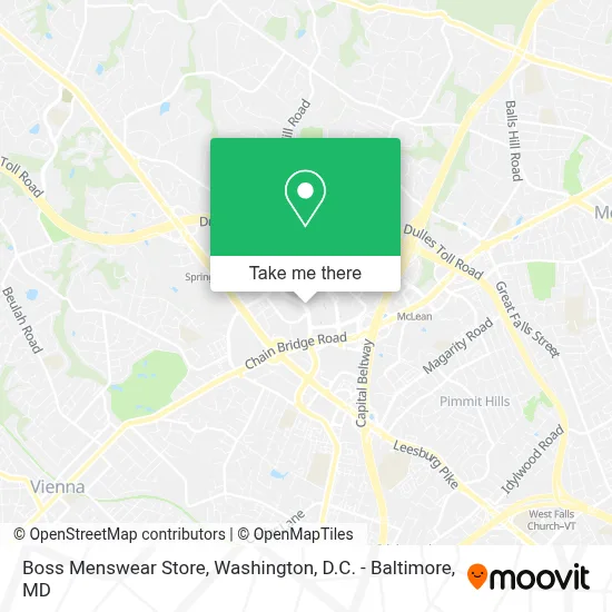 Boss Menswear Store map