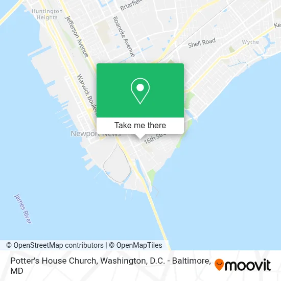 Potter's House Church map