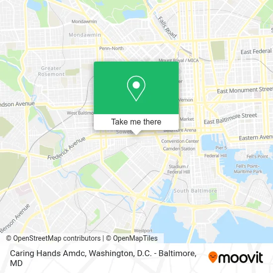 Caring Hands Amdc map