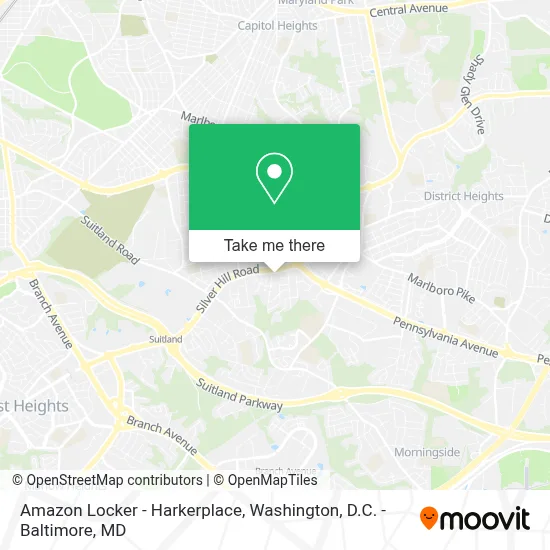 Amazon Locker - Harkerplace map