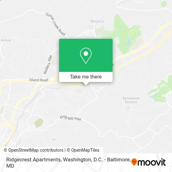 Ridgecrest Apartments map
