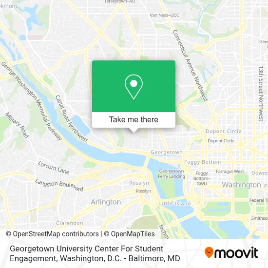 Georgetown University Center For Student Engagement map