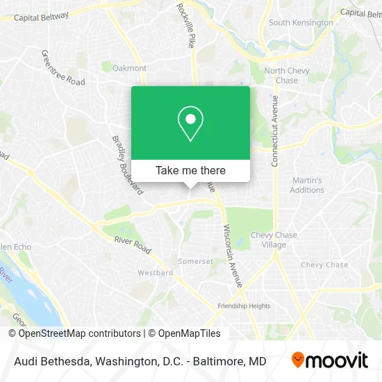 Audi Bethesda map