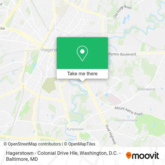 Hagerstown - Colonial Drive Hle map