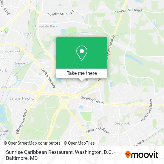 Sunrise Caribbean Restaurant map