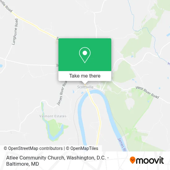 Atlee Community Church map