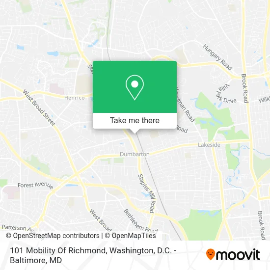 101 Mobility Of Richmond map