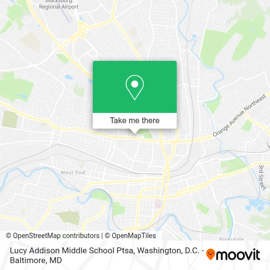 Lucy Addison Middle School Ptsa map