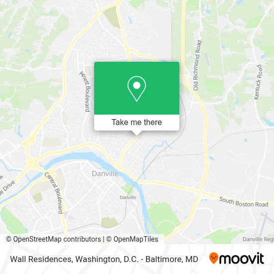 Wall Residences map