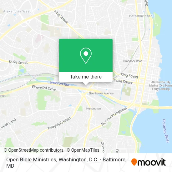 Open Bible Ministries map