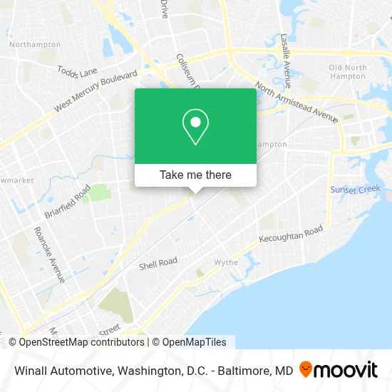 Winall Automotive map